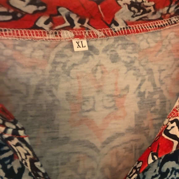 NEW- Misses boho print blouse size XL- NWOT - Picture 4 of 5
